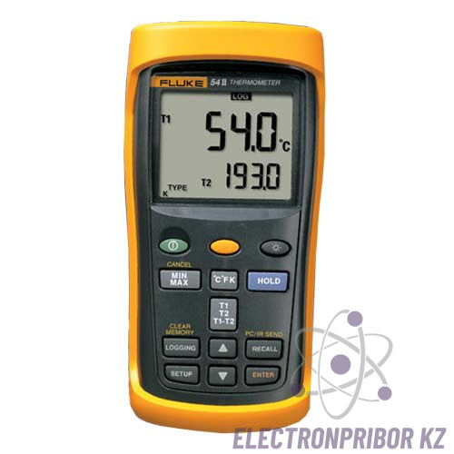 Fluke 54 II B — двухканальный цифровой термометр с регистрацией измерений